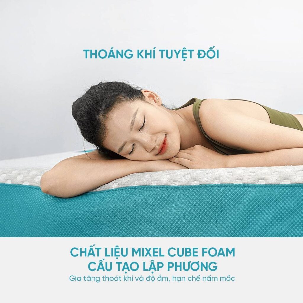 Nệm foam Nhật - Sức hút từ thương hiệu và chất lượng vượt trội 7 Nệm foam Nhật Aeroflow Fit Plus