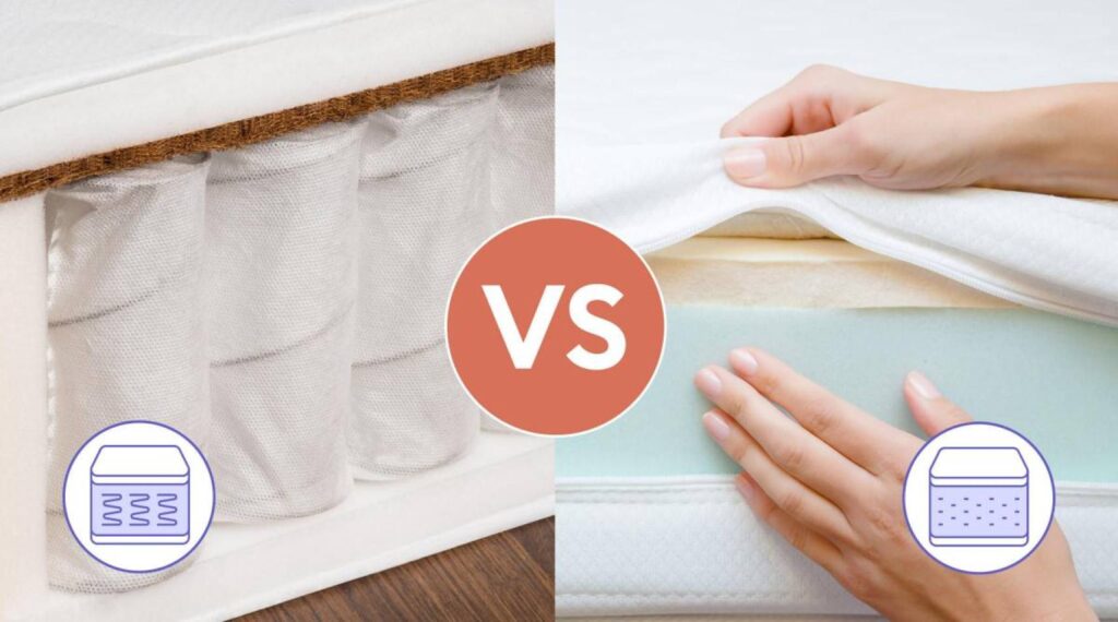 So sánh nệm lò xo và nệm memory foam - Loại nào tốt và nên chọn? 4 so sánh Nệm lò xo và nệm memory foam