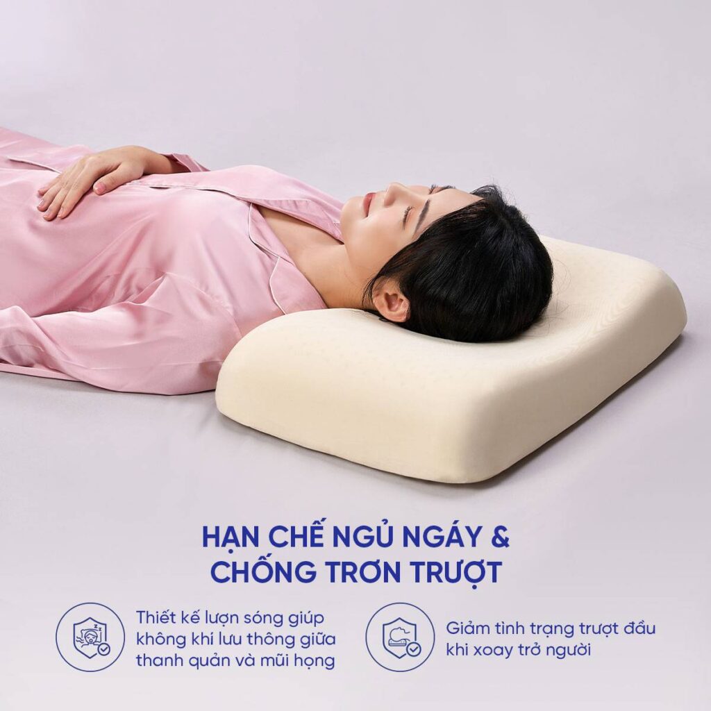 Gối chống ngáy là gì? Cách chọn gối cho người ngủ ngáy 8 gối chống ngáy Gummi Purin