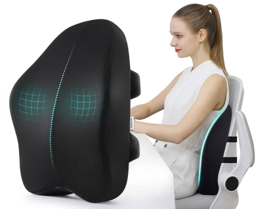 Bí quyết chọn gối tựa lưng văn phòng để giảm thiểu đau lưng hiệu quả 5 gối tựa lưng văn phòng massage