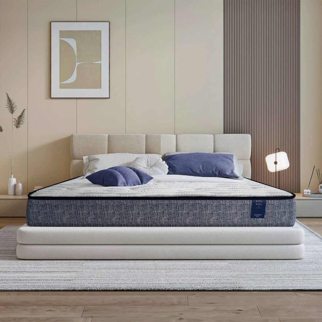 Cách chọn nệm cho phòng ngủ biệt thự cực chuẩn 7 nệm cho phòng ngủ biệt thự King Koil Serene Pure