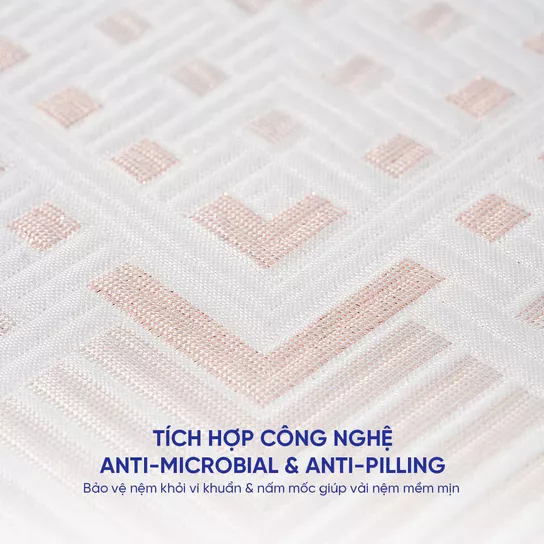 Nệm foam Comfy Lux 3.0 26 Công nghệ Anti-microbial và anti billing trong nệm Comfy Lux 3.0