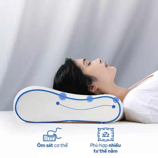 Gối foam Comfy Sofy công thái học 16 Cấu trúc linh hoạt