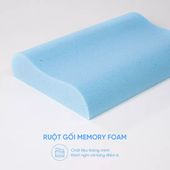 Gối foam Comfy Nami công thái học 14 Ruột gối Memory Foarm