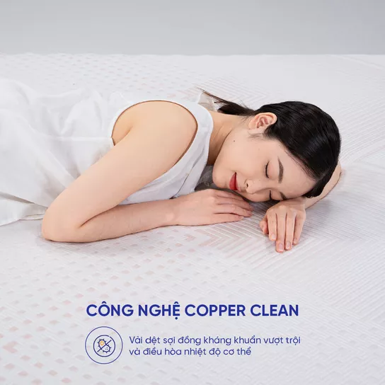 Nệm foam Comfy Lux 3.0 24 Công nghệ Copper Clean