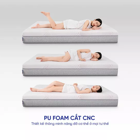 Nệm foam Comfy Lux 3.0 27 PU Foam cắt CNC