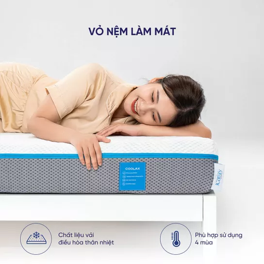 Nệm foam iComfy Coolax 18 Vỏ nệm làm mát