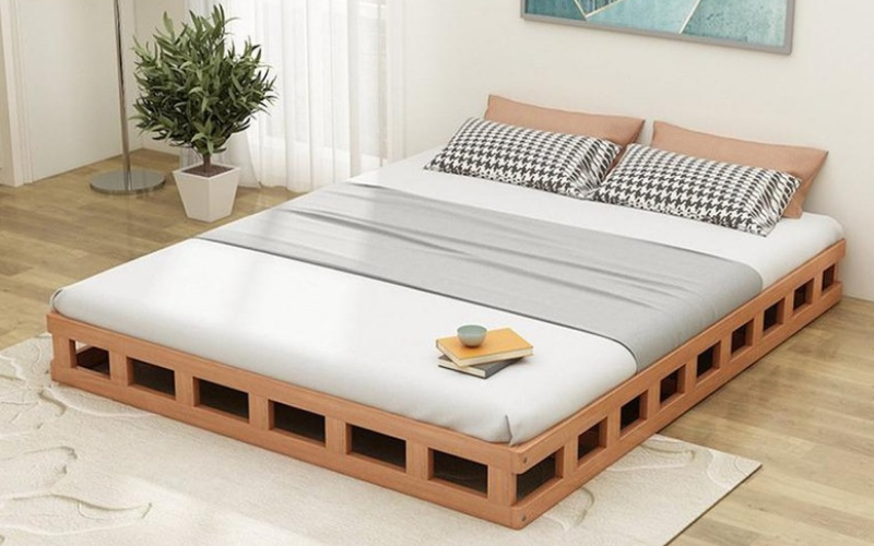Giường gỗ 2mx2m2 giá bao nhiêu? Top 3 mẫu giường gỗ 2mx2m2 đẹp 13 #2 Giường pallet 2m2m2