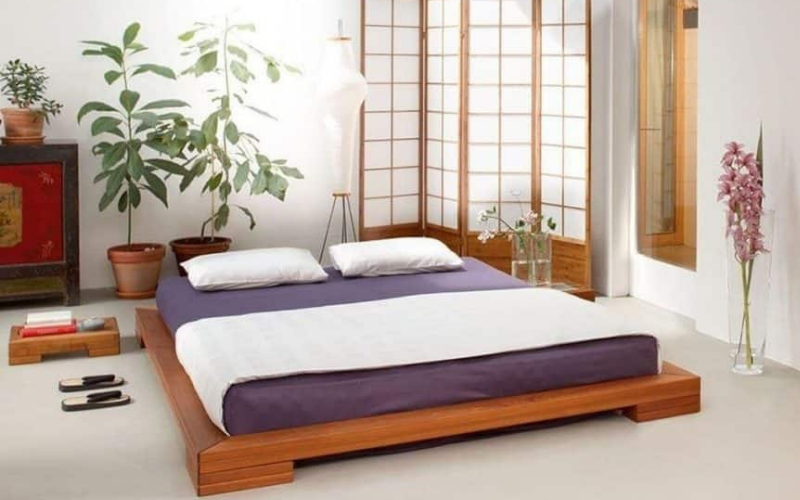 Top 3 mẫu giường bệt kiểu Nhật được ưa chuộng hiện nay 8 Giường bệt kiểu Nhật được chế tạo từ gỗ công nghiệp (Mẫu 01)