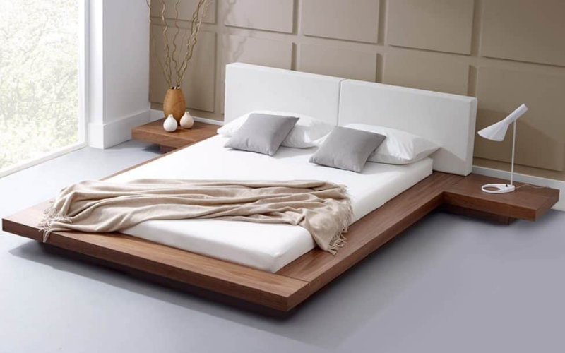 Top 3 mẫu giường bệt kiểu Nhật được ưa chuộng hiện nay 9 Giường bệt kiểu Nhật được chế tạo từ gỗ công nghiệp (Mẫu 02)