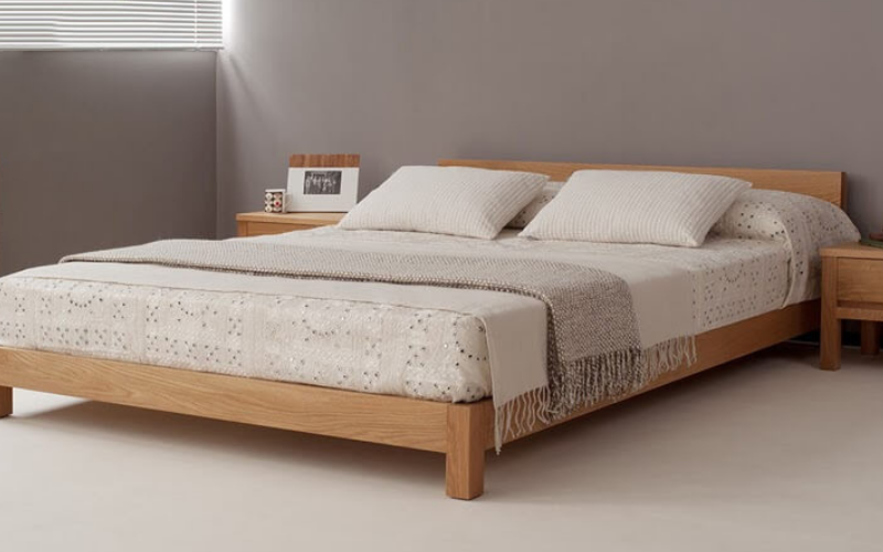 Top 3 mẫu giường bệt kiểu Nhật được ưa chuộng hiện nay 10 Giường bệt kiểu Nhật được chế tạo từ gỗ công nghiệp (Mẫu 03)