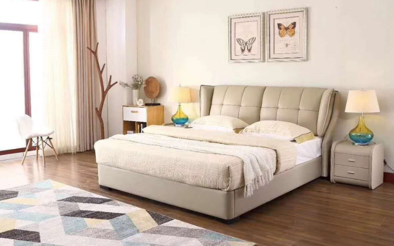 20+ mẫu giường bọc da đẹp, sang trọng nhất hiện nay 11 Giường bọc da thông minh (Mẫu 04)