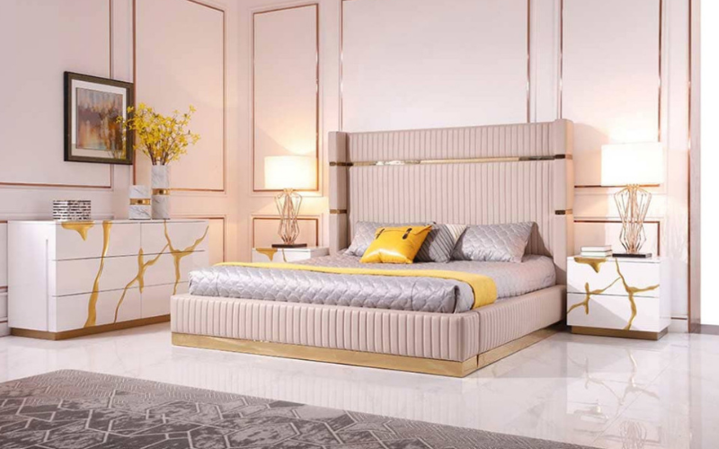 20+ mẫu giường bọc da đẹp, sang trọng nhất hiện nay 16 Giường bọc da phong cách hoàng gia (Mẫu 02)