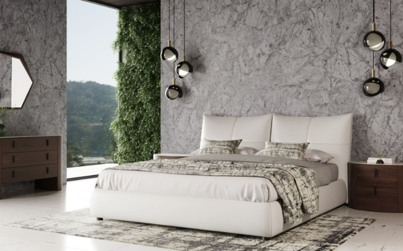 20+ mẫu giường bọc da đẹp, sang trọng nhất hiện nay 4 Giường da đẹp hiện đại (Mẫu 01)