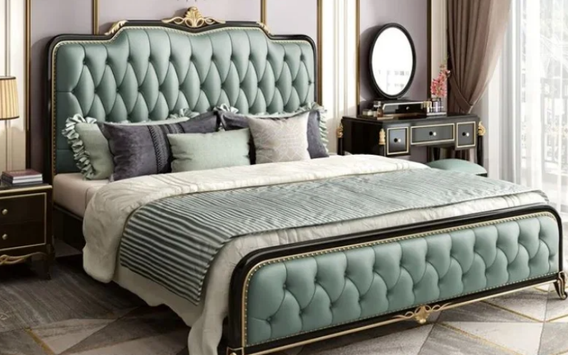 5+ mẫu giường bọc nỉ đẹp và sang trọng không nên bỏ qua 5 Giường ngủ bọc nỉ phong cách cổ điển