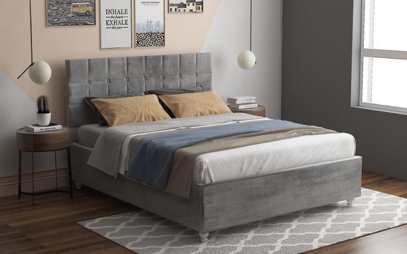 5+ mẫu giường bọc nỉ đẹp và sang trọng không nên bỏ qua 7 Giường ngủ vải nỉ bọc đầu giường