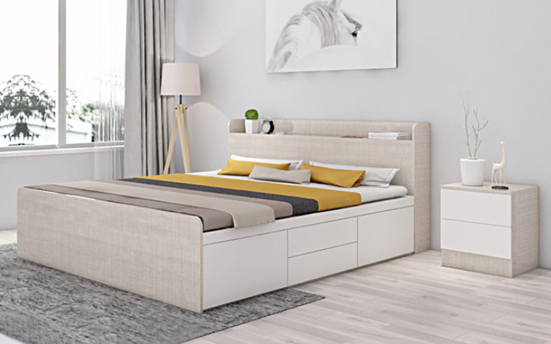 30+ Mẫu giường có ngăn kéo đẹp được nhiều người lựa chọn 11 Mẫu giường ngủ có ngăn kéo số 6