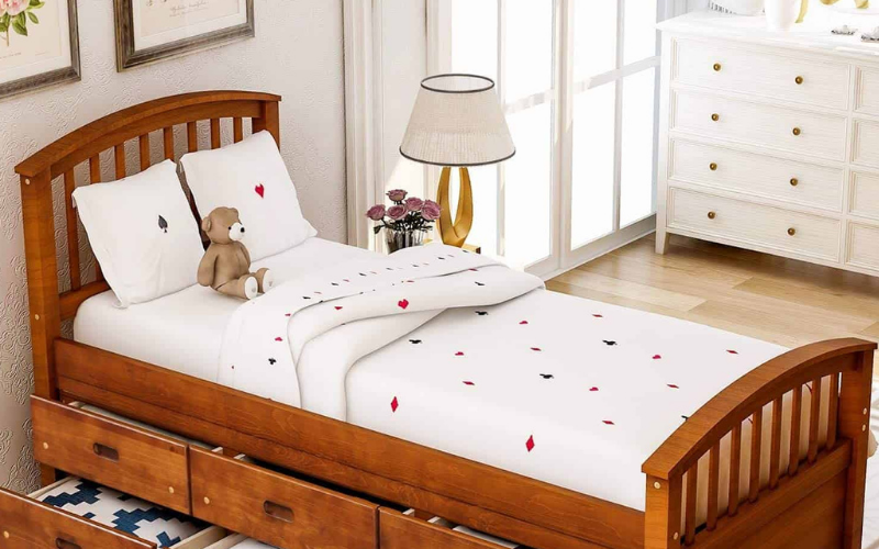 30+ Mẫu giường có ngăn kéo đẹp được nhiều người lựa chọn 3 Mẫu giường có ngăn kéo đẹp