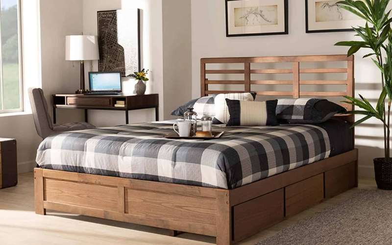 30+ Mẫu giường có ngăn kéo đẹp được nhiều người lựa chọn 4 Giường gỗ tự nhiên