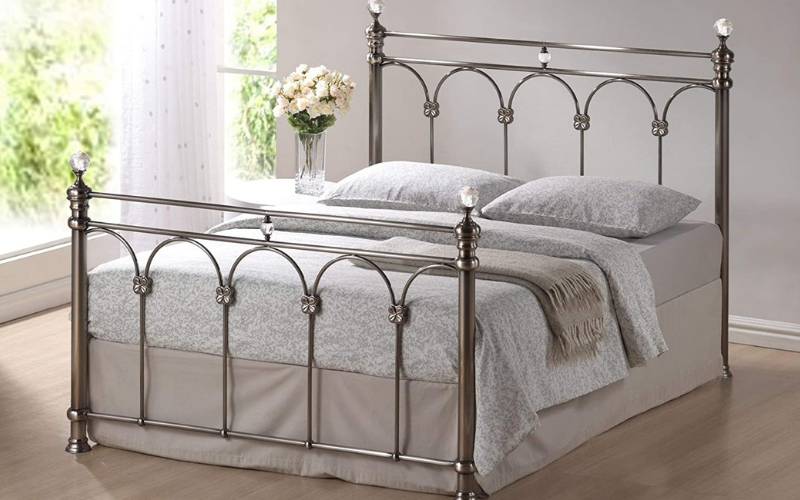 20+ Mẫu giường ngủ 1 người nằm đẹp và sang trọng 11 Mẫu giường inox 1 người nằm (Mẫu 01)