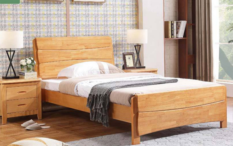 20+ Mẫu giường ngủ 1 người nằm đẹp và sang trọng 22 Mẫu giường gỗ thông (Mẫu 01)