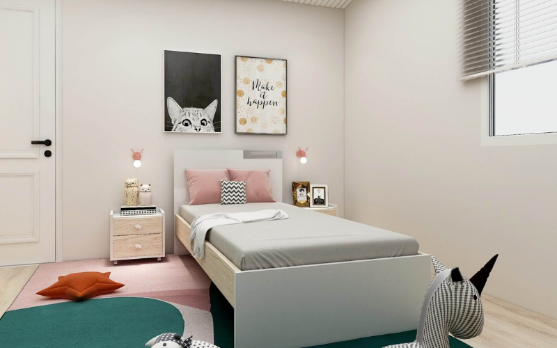 20+ mẫu giường ngủ đẹp, đơn giản được ưa thích hiện nay 20 #19. Mẫu giường đơn cho bé gái xinh xắn