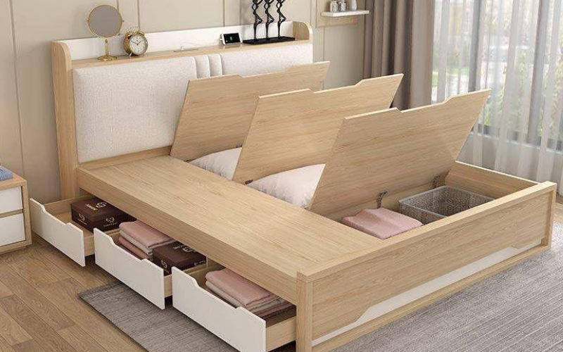 20+ mẫu giường ngủ đẹp, đơn giản được ưa thích hiện nay 23 #22. Mẫu giường ngủ có ngăn kéo lớn